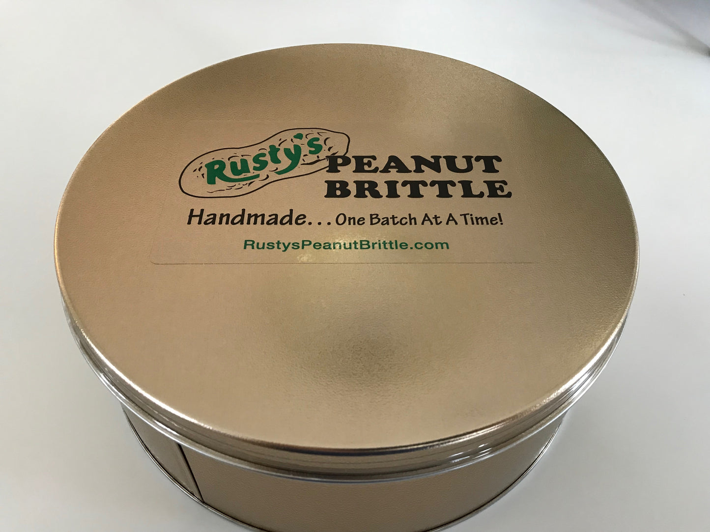 24 Oz. Peanut Brittle Holiday Tin