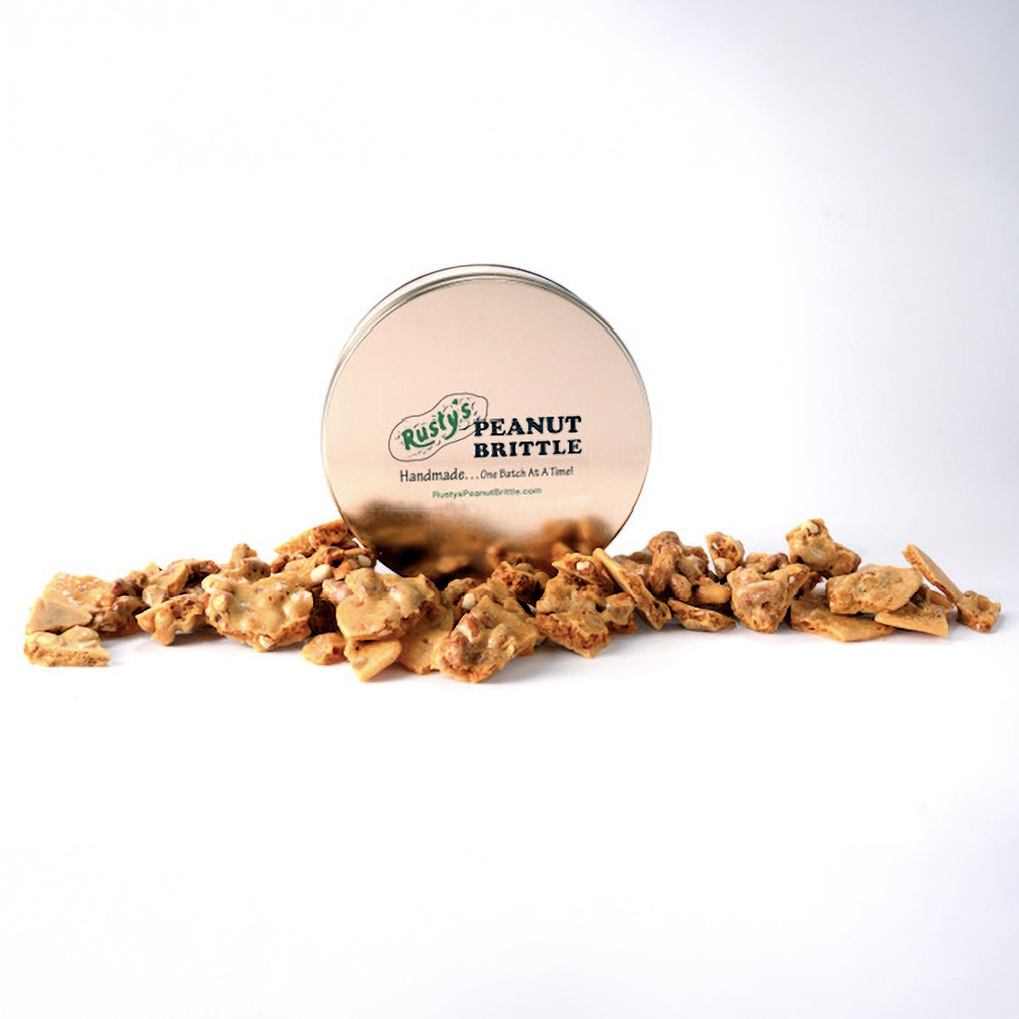 24 Oz. Peanut Brittle Holiday Tin